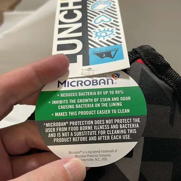 Arctic zone NWT Insulated Lunch Bag bag Velcro strap pink, purple and blue - Picture 3 of 7